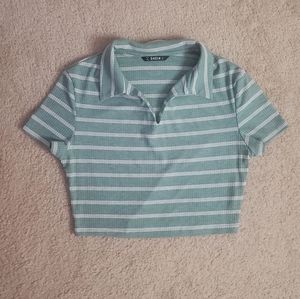 Shein Striped Crop Top (Large)